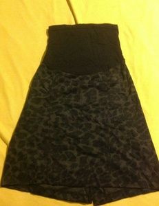 Leopard Print Maternity Skirt
